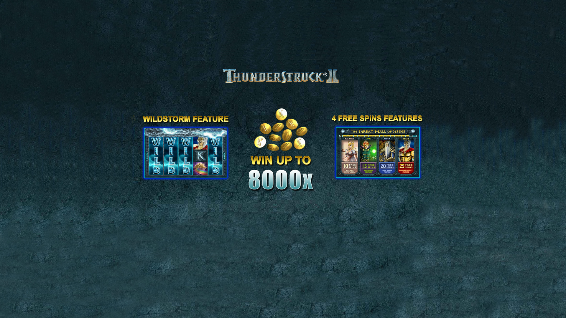 Thunderstruck slot logo.