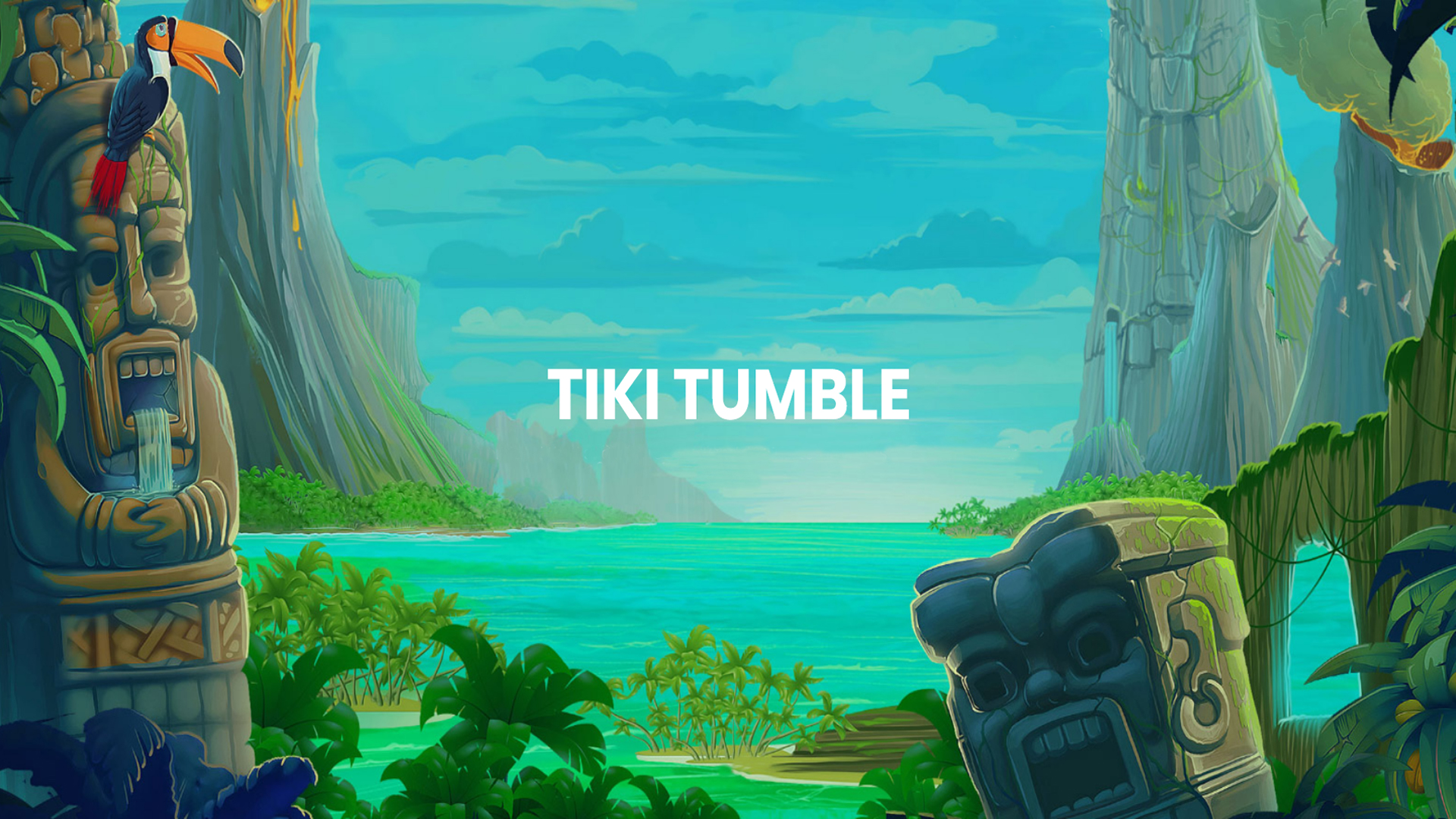 Tiki Tumble slot logo.